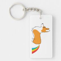 Dunette d'arc-en-ciel d'illustration de corgi