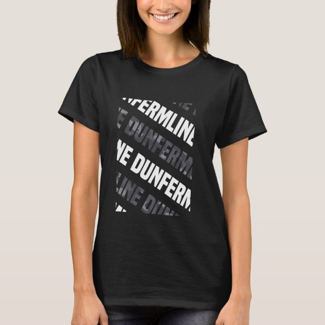 Dunfermline Camouflage Pattern Gray Camouflage T-Shirt (Vorderseite)