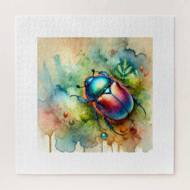 Dung Beetle 151024AREF103 - Watercolor (Vertikal)