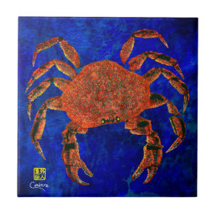 Dungeness Crab L - Petite Carreaux en céramique