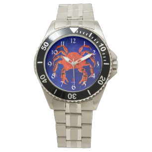 Dungeness Crab - Männerüberwachung aus Edelstahl Armbanduhr