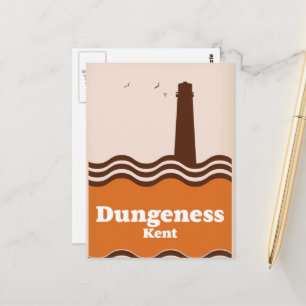 Dungeness Kent Vintages Reiseplakat Postkarte