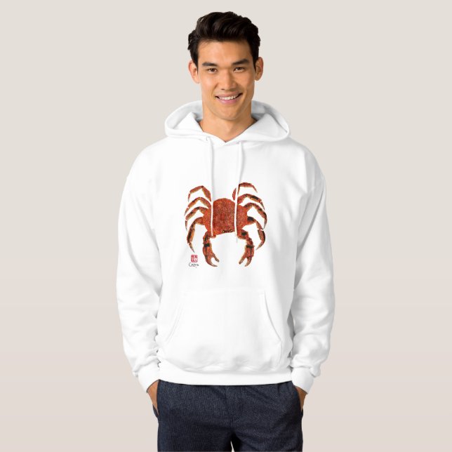 Dungeness Krabbe - mit Kapuze Sweatshirt (Vorne ganz)
