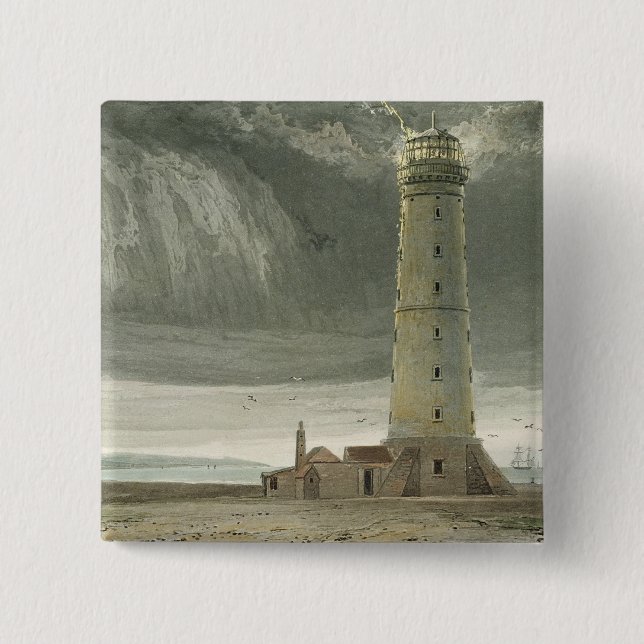 Dungeness Leuchtturm, von 'einer Reise um großes Button (Vorderseite)