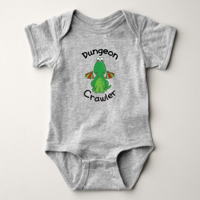 "Dungeon Crawler" Baby Strampler (Vorderseite)