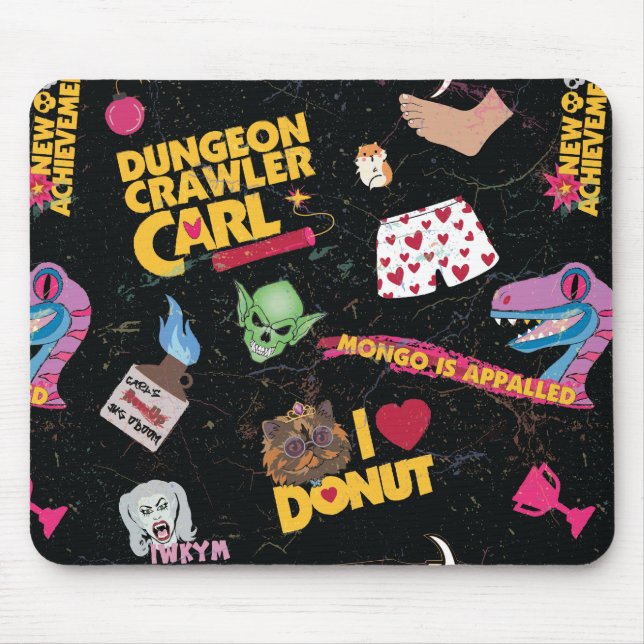 Dungeon Crawler Carl Collage Mousepad (Vorne)