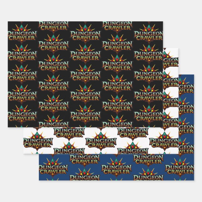 Dungeon Crawler Logo Sammlung 2 Geschenkpapier Set (Set)