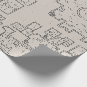 Dungeon Crawler Map Geschenkpapier