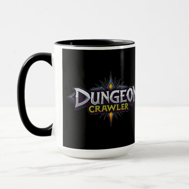 Dungeon Crawler Schwarz Tasse (Links)