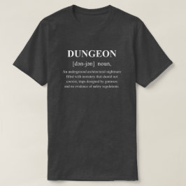 Dungeon Lustige Abenteuer-Definition mit weißem Te T-Shirt