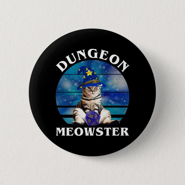 Dungeon Meowster Button (Vorderseite)