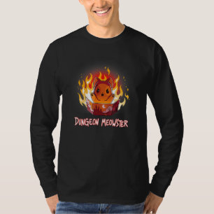 Dungeon Meowster Cat DM Role Player RPG Tabletter T-Shirt