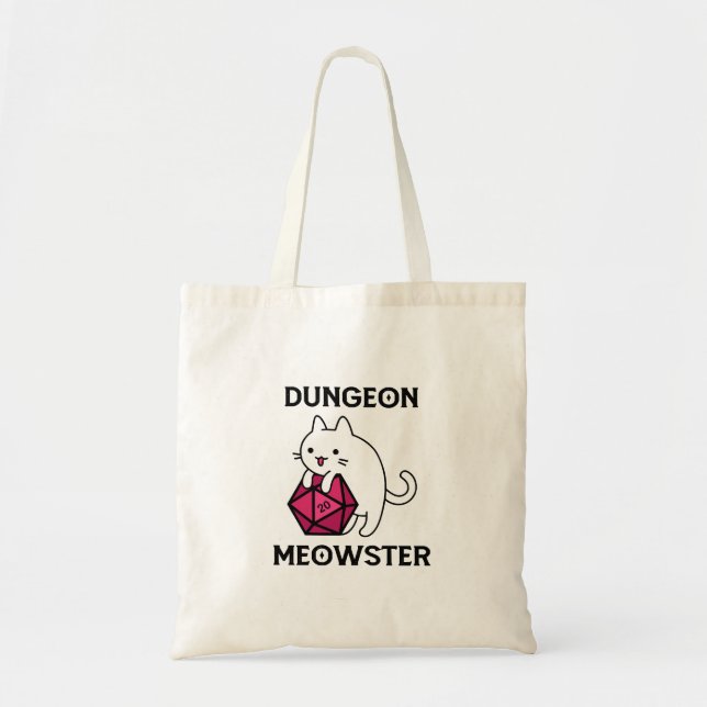 Dungeon Meowster Cat Funny Tragetasche (Vorne)