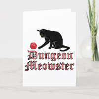 Dungeon Meowster Funny RPG Cat with Dice