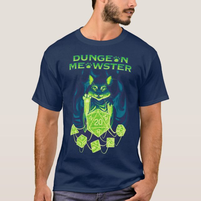 Dungeon Meowster Mädchen T-Shirt (Vorderseite)