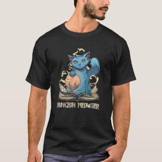 Dungeon Meowster Nerdy Gamer Cat T-Shirt