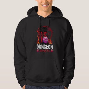 Dungeon Meowster Tabletop Gamer Nerd Cat Hoodie