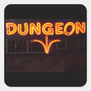 DUNGEON QUADRATISCHER AUFKLEBER