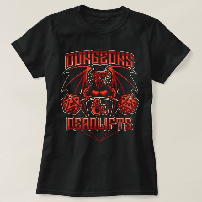 Dungeons and Deadlifts Side Quest Workout Top, DM  T-Shirt (Design vorne)