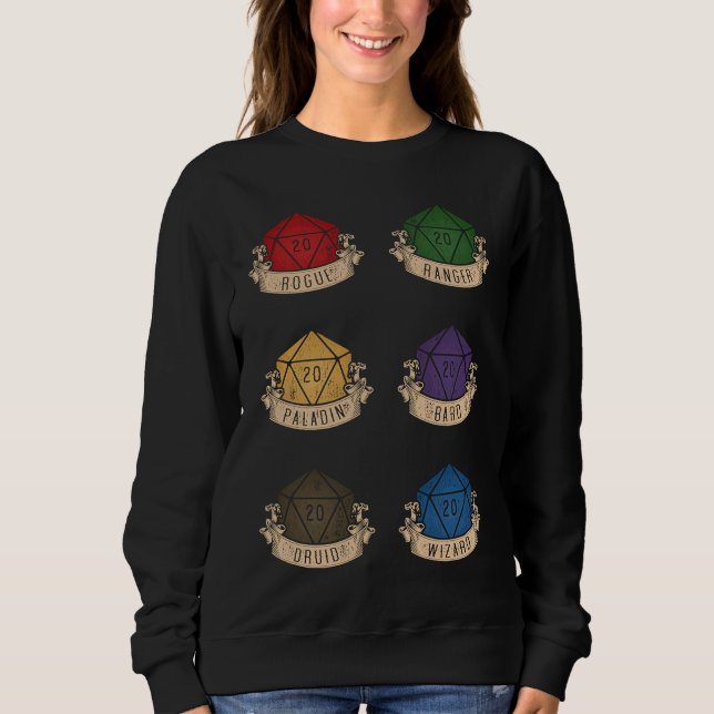 Dungeons Dice RPG Jede gute Geschichte Sweatshirt (Vorderseite)