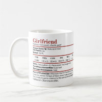 Dungeons & Dragons Girlfriend Stat Tasse