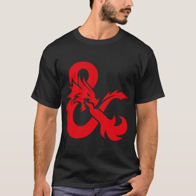 Dungeons Dragons, nur Ampersand-Logo T-Shirt (Vorderseite)