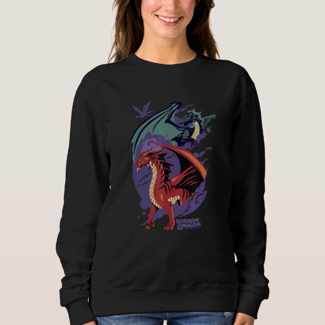 Dungeons & Dragons Red & Black Dragons Portrait Sweatshirt (Vorderseite)