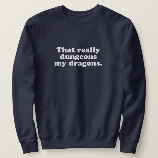 Dungeons My Dragons Sweatshirt - Marine (Design vorne)