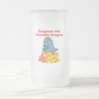 Dungeons und Adorable Dragons Mattiertes Glasbär  Mattglas Bierglas