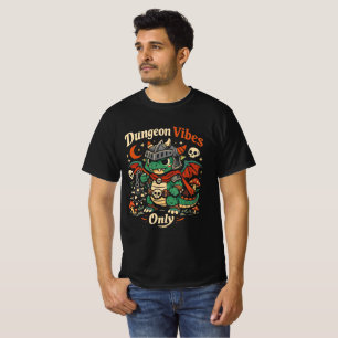 Dungeons Vibes Only Mittelalterlicher Drachen Krie T-Shirt