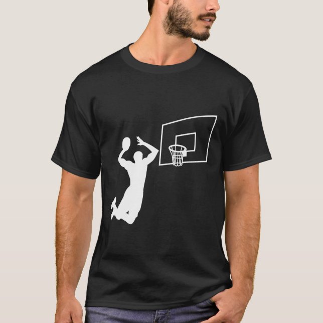 Dunk Basketball Spieler Slam Dunk Baller Basketbal T-Shirt (Vorderseite)