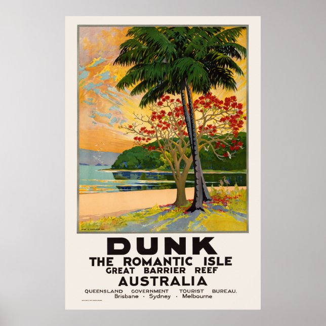 Dunk The Romantic Isle Vintage Poster 1935 (Vorne)