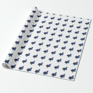 Dunkel-Angelfisch-Wrapping Paper Geschenkpapier