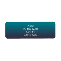 Dunkel Aquamarin und Navy Blue Ombre