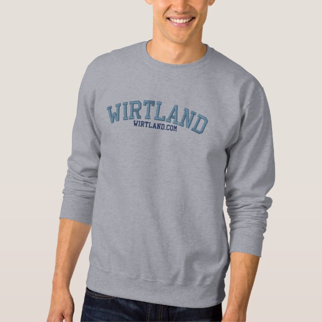 dunkel besticktes sweatshirt (Vorderseite)