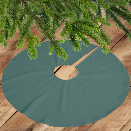 Dunkel bläuliche Tanne Grüne Brushed Polyester Tre Weihnachtsbaumdecke