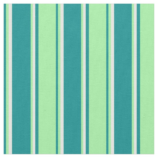Dunkel-Cyan, Grün und Weiß-Farbmuster Stoff (Nahaufnahme)