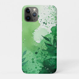 Dunkel-Dschungel-grüne Aquarellfarbe, handgezeichn Case-Mate iPhone Hülle