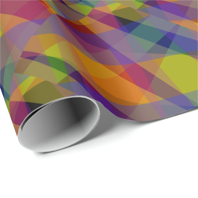 Dunkel Geometrisch - Geschenkpapier (Rolleneckpunkt)