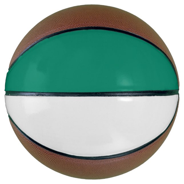 Dunkel grün blau, solide Farbgestaltung Basketball (Vorderseite)