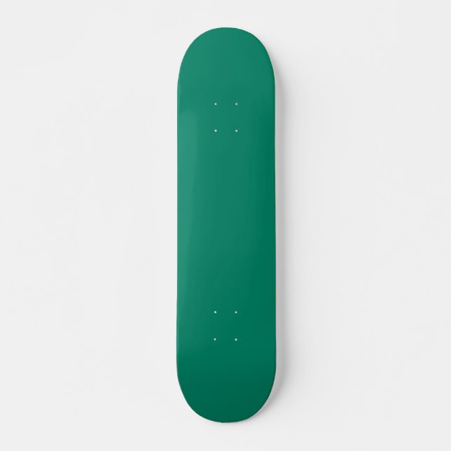 Dunkel grün blau, solide Farbgestaltung Skateboard (Vorne)