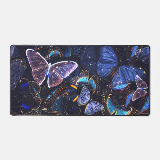 Dunkel Himmelblauer Schmetterling Whimsicaler Arbe Schreibtischunterlage