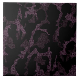 Dunkel Lila Gepunktet Fliese