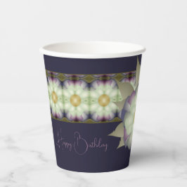 Dunkel Lila mit Mauve Pappbecher