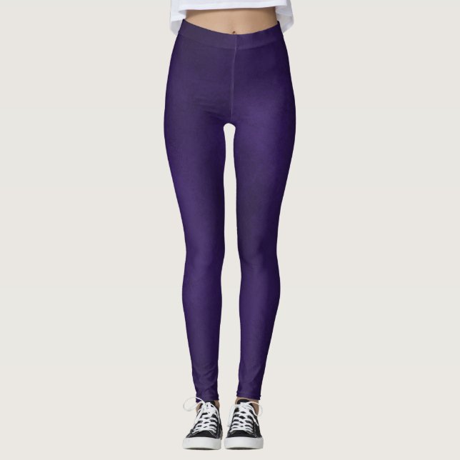 Dunkel Lila, um Rose Gold Mandala Tank Top Leggings (Vorderseite)