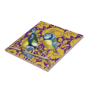 Dunkel-Lila (Wand-Blume) RFPMDesign ©️ 2024 Fliese