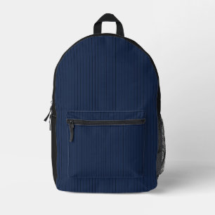 Dunkel marineblaue geometrische Monogramm-Eigennam Bedruckter Rucksack