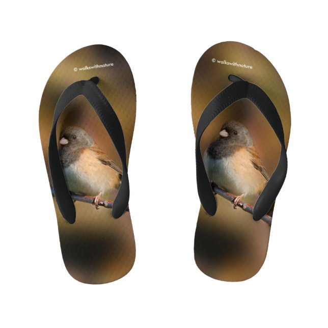Dunkel-Mit Augen Junco an der Limbe Kinderbadesandalen (Fußbett)