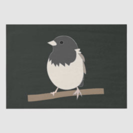 Dunkel-Mit Augen Junco Bird Art Seidenpapier