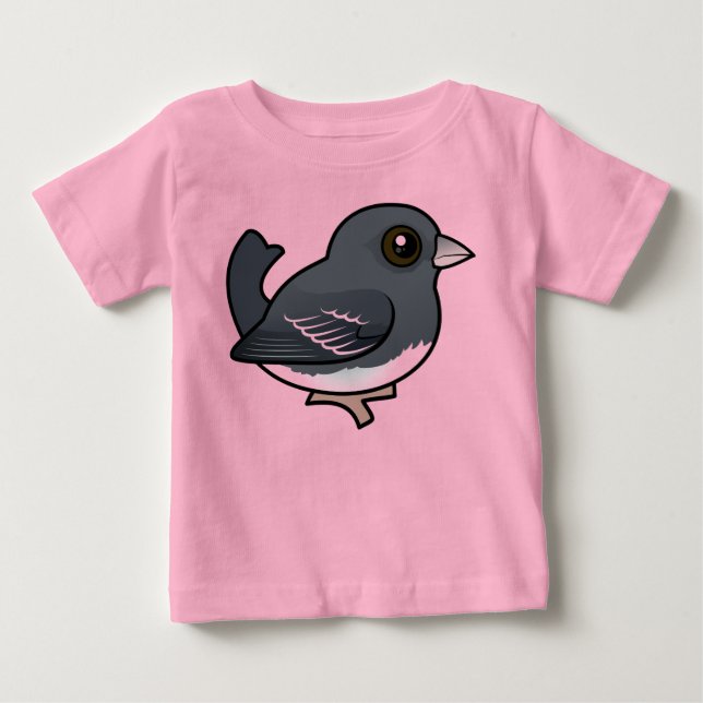 Dunkel-mit Augen Junco (weiß geflügelt) Baby T-shirt (Vorderseite)